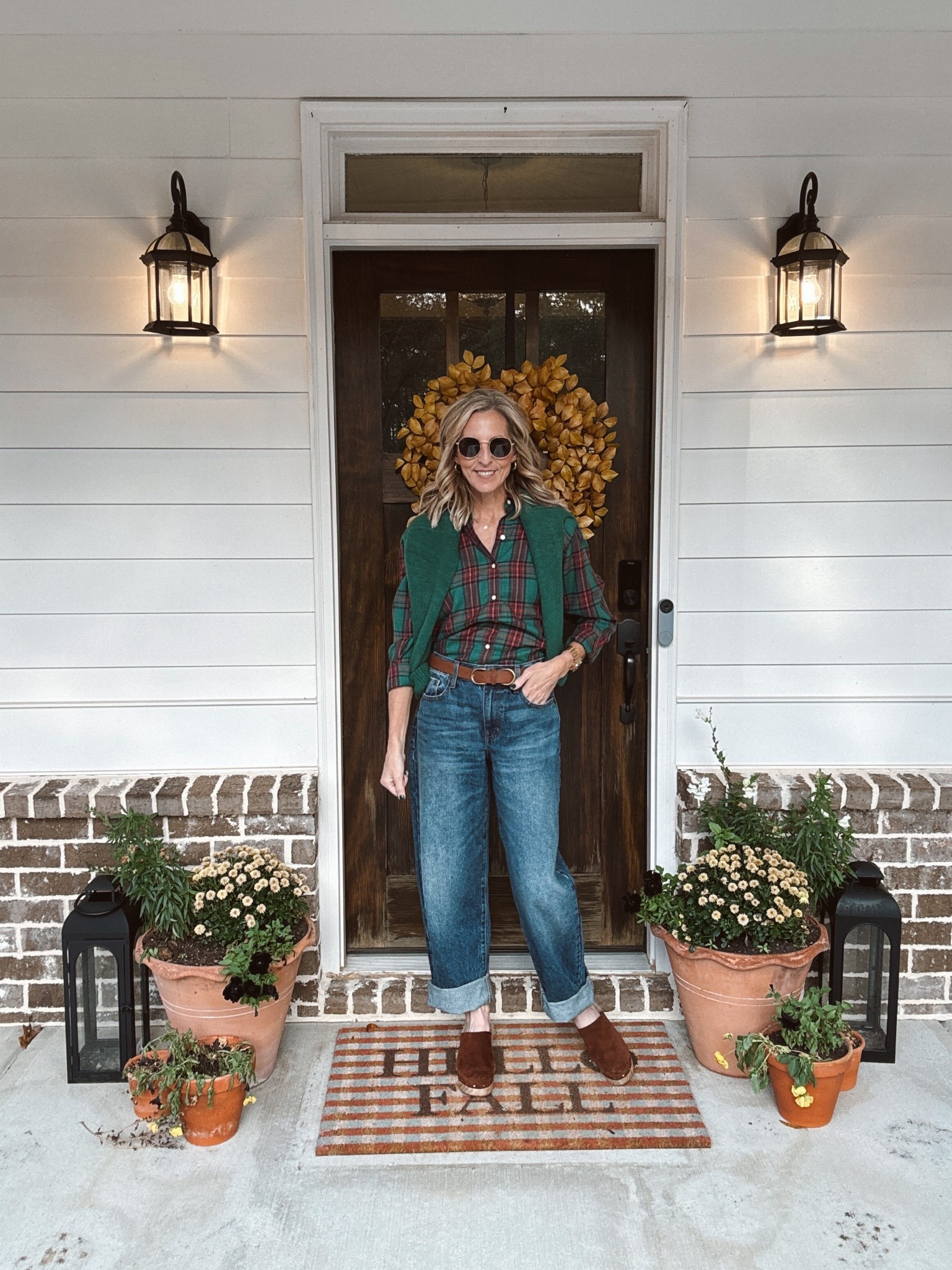 Happy Friday, friends! Today’s outfit is the definition of cute + casual — the kind of look that works for everything on a busy fall Friday. From carpool drop-off to brunch with friends, errands, teacher life, or a Target run that turns into several laps around the store… this outfit makes it all feel effortless. Comment TARGET and I’ll send you all the links straight to your inbox. 🤍

This $35 trending plaid top (size small) paired with the $30 alpine sweater (size small) gives that cozy classic feel, and these vintage Target jeans (wearing size 0) tie it all together. 

Target fall outfit, casual Friday outfit ideas, comfy fall clothes for moms, teacher outfits, weekend brunch outfit, affordable fall fashion, Target sweaters, Target plaid tops, women’s fall jeans, effortless everyday outfits, carpool style, cute errand outfit.

#LTKHoliday #LTKOver40 #LTKFindsUnder50
