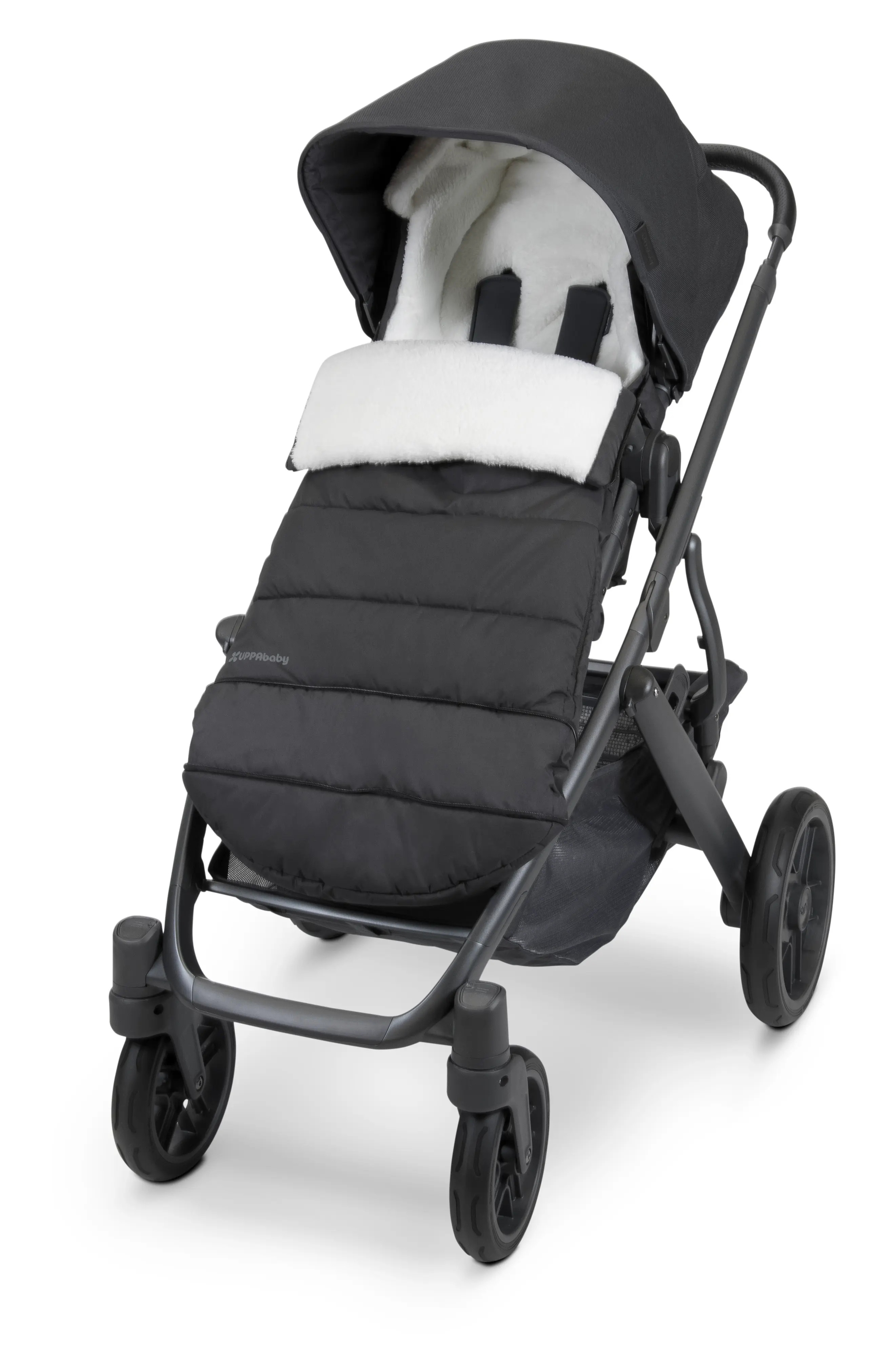 UPPAbaby CozyGanoosh Jake Fleece Lined Footmuff in Black at Nordstrom | Nordstrom