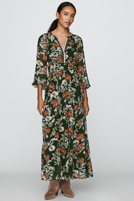 Somerset Maxi Dress: Long-Sleeve Chiffon Edition | Anthropologie (US)