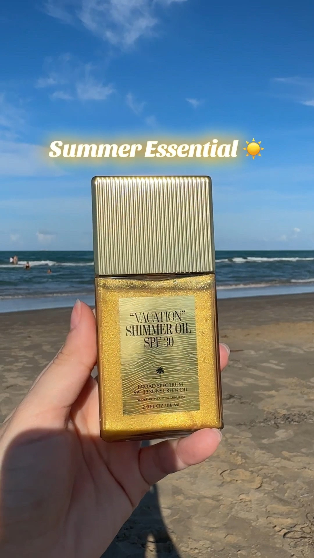 Vacation Shimmer Oil is a must for summer days! I loveee the shine it gives me and its smells sooo good! Also has SOF ☺️☀️🌊

#LTKBeauty