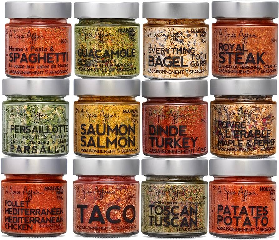 A Spice Affair's Pro Kit 12-Pack Spice Set — Spices and Seasonings Sets — Taco, Royal Steak, ... | Amazon (US)