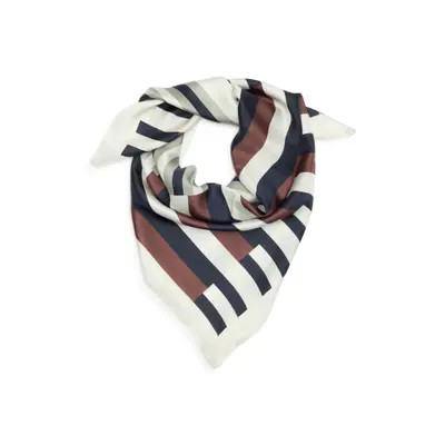 Nordstrom Printed Square Silk Scarf in Pink Split Floral at Nordstrom | Nordstrom