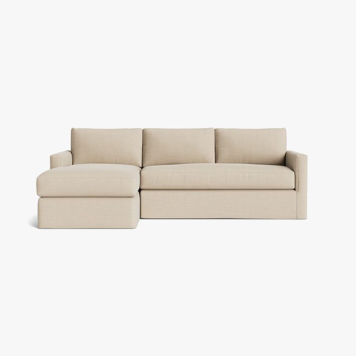 Macy Slipcover Chaise Sectional | McGee & Co.