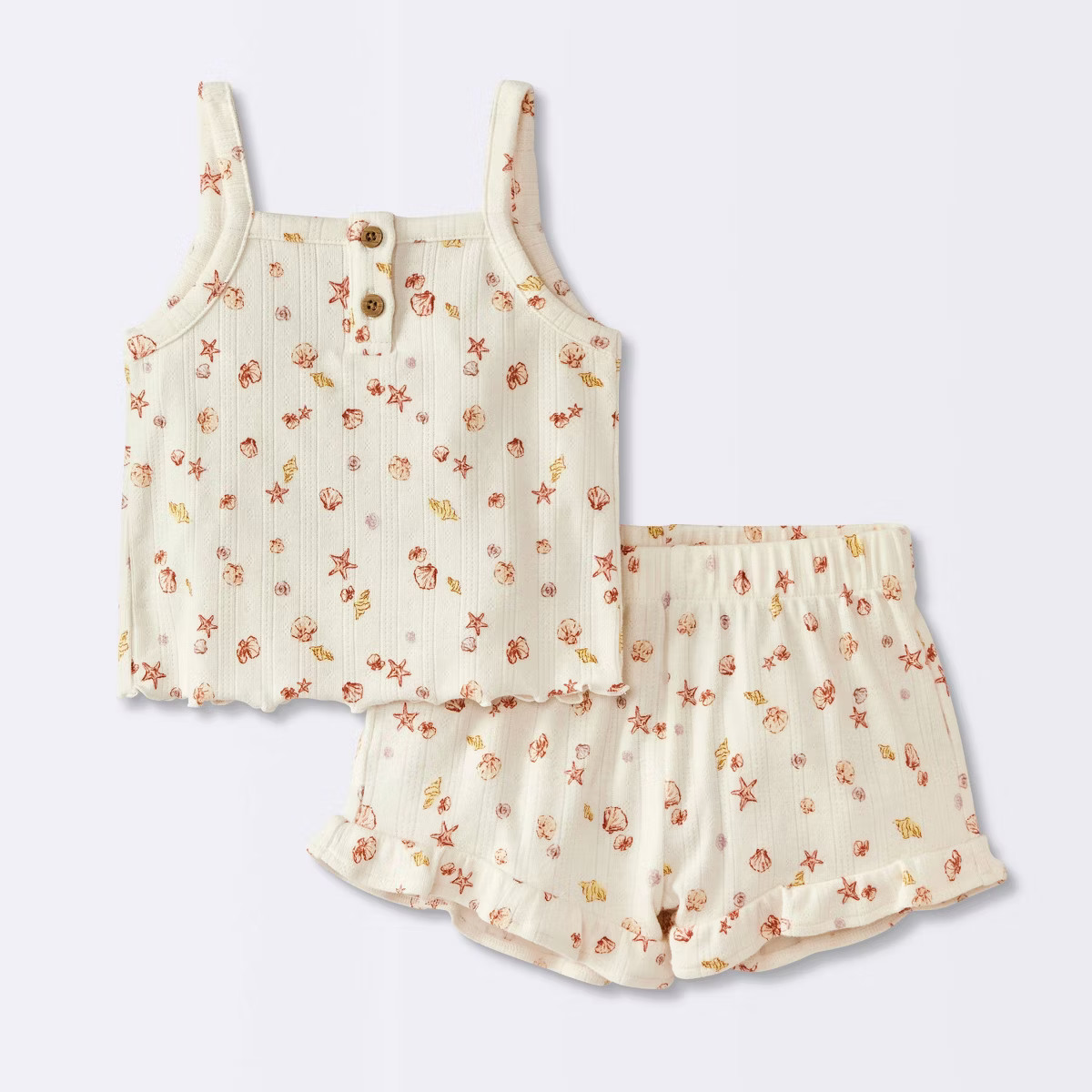 Baby Girls' Tank Top & Ruffle Shorts Set - Cloud Island™ | Target