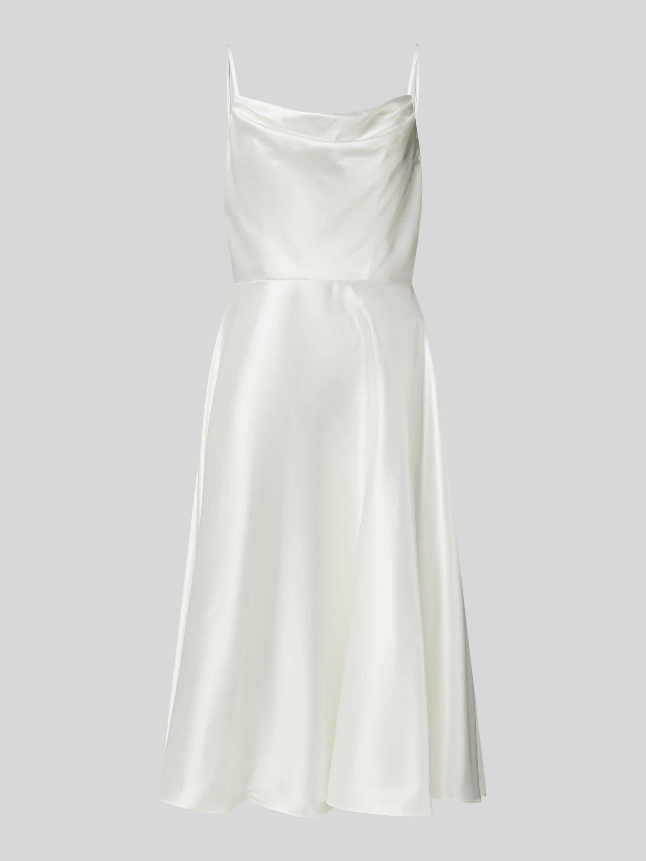 Knielanges Brautkleid mit Wasserfall-Ausschnitt in offwhite | Peek & Cloppenburg* Düsseldorf DE