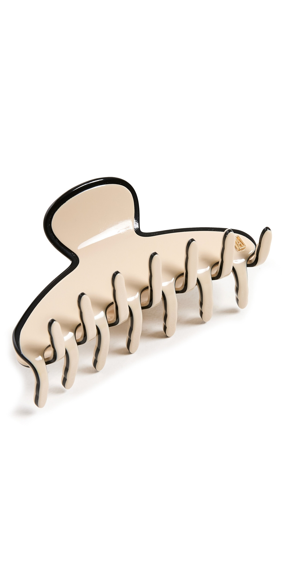 Alexandre de Paris Les Liserai Hair Clip Ivory/Black One Size | Shopbop