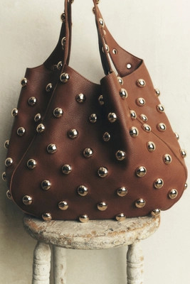 The Sonia Medium Slouchy Studded Tote Bag | Anthropologie (US)