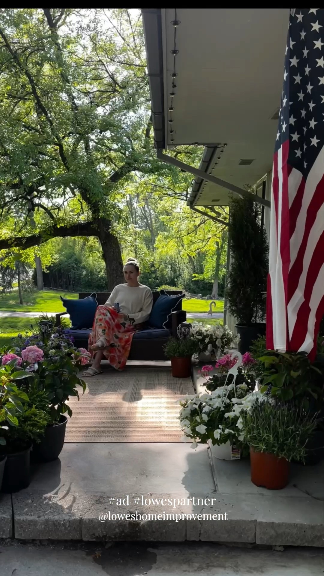 #ad Looking to update your outdoor space but not sure where to start? Try these 3 easy steps: 

1. Some new fresh flowers - whether you have a yard or a patio. Planters work great for small spaces, maybe you have an event coming up where you want the space filled with plants but have a yard to transplant them in right after the event. We chose hydrangeas, lavender and boxwoods to keep our front porch looking fresh! 
2. Fresh coat of paint. Who knows the last time this house was painted but it’s chipping and there was a patch of the dark trim color painted right on the siding. It was finally time to give our porch a quick refresh with color matching paint! 
3. Some cozy items - we chose a fresh rug, some new pillows for our bench and some solar nights to enjoy the space in the evening. If you have the space, maybe a beautiful umbrella to shade you while you have your morning coffee? Or a cozy rocking chair to relax in after work. Maybe it’s refreshing the old cushions on your furniture that have been there for years like mine.

What is one thing you’d like to update about your space? 


#LowesPartner @loweshomeimprovement #frontporchrefresh #frontsteprefresh #springrefresh

#LTKSeasonal #LTKHome #LTKSaleAlert