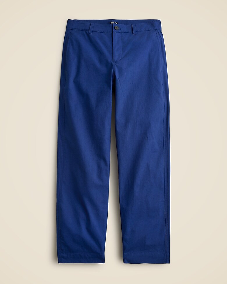 Barrel-leg pant in cotton blend | J. Crew US