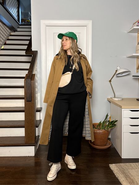 Hoodie + pants are from Léze the Label, tts, and 15% off with code: MICHELLETOMCZAK Sneakers: I sized down 1/2. Trench: tts. Bag: code: MICHELLE15 for 15% off. Necklace: Mila from Sheena Marshall Jewelry, code: MICHELLETOMCZAK10 for 10% off  

#LTKitbag #LTKstyletip #LTKshoecrush