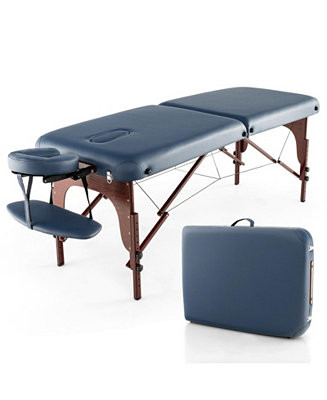 SUGIFT Portable Folding Massage Table with Carrying Case-Navy - Macy's | Macy's