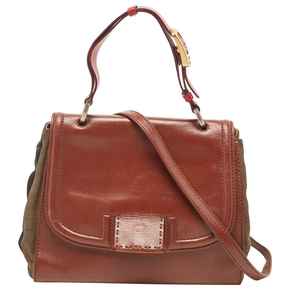 Silvana leather bag Fendi Multicolour in Leather - 37305552 | Vestiaire Collective (Global)