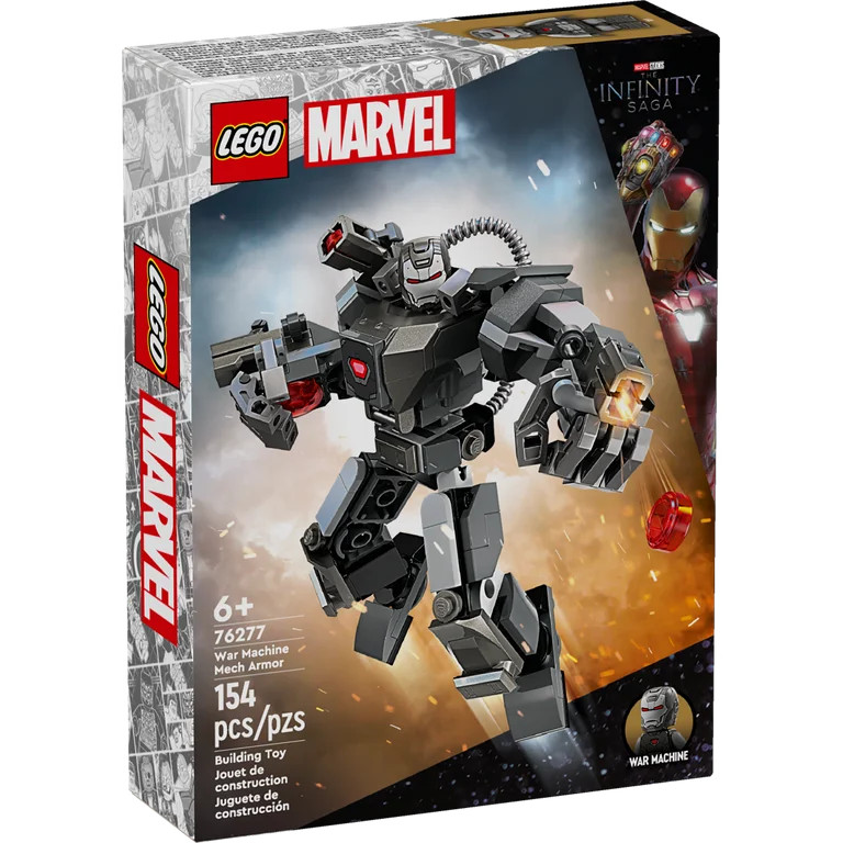 LEGO Marvel War Machine Mech Armor, Buildable Marvel Action Figure Toy for Kids with 3 Stud Shoot... | Walmart (US)