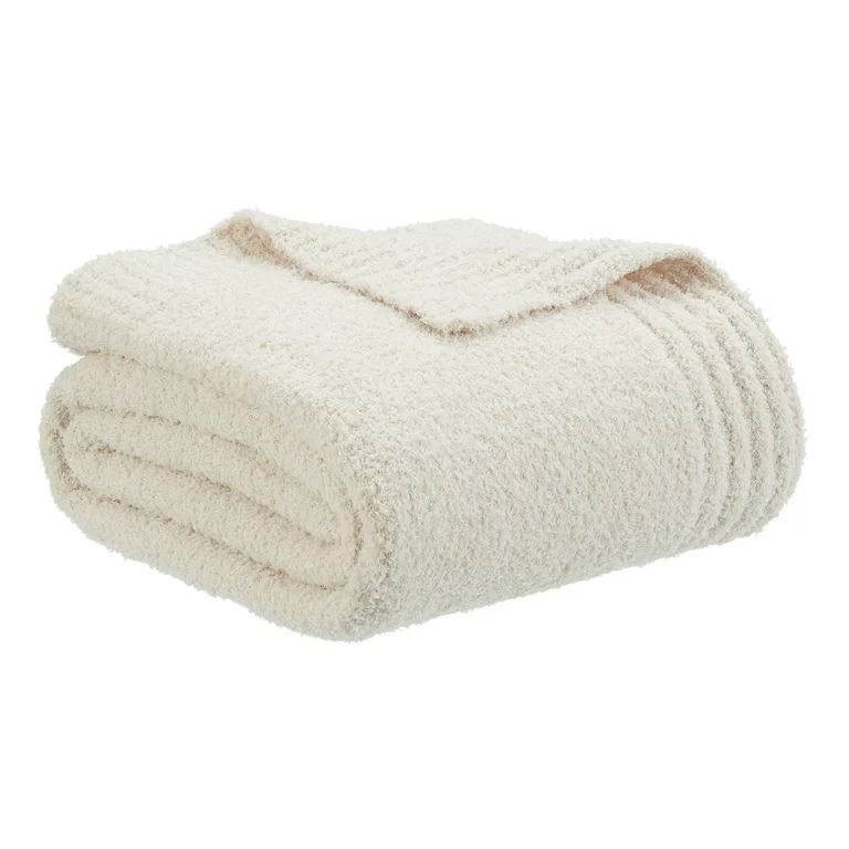 Better Homes & Gardens Cozy Knit Throw, 50"x72", Cream | Walmart (US)