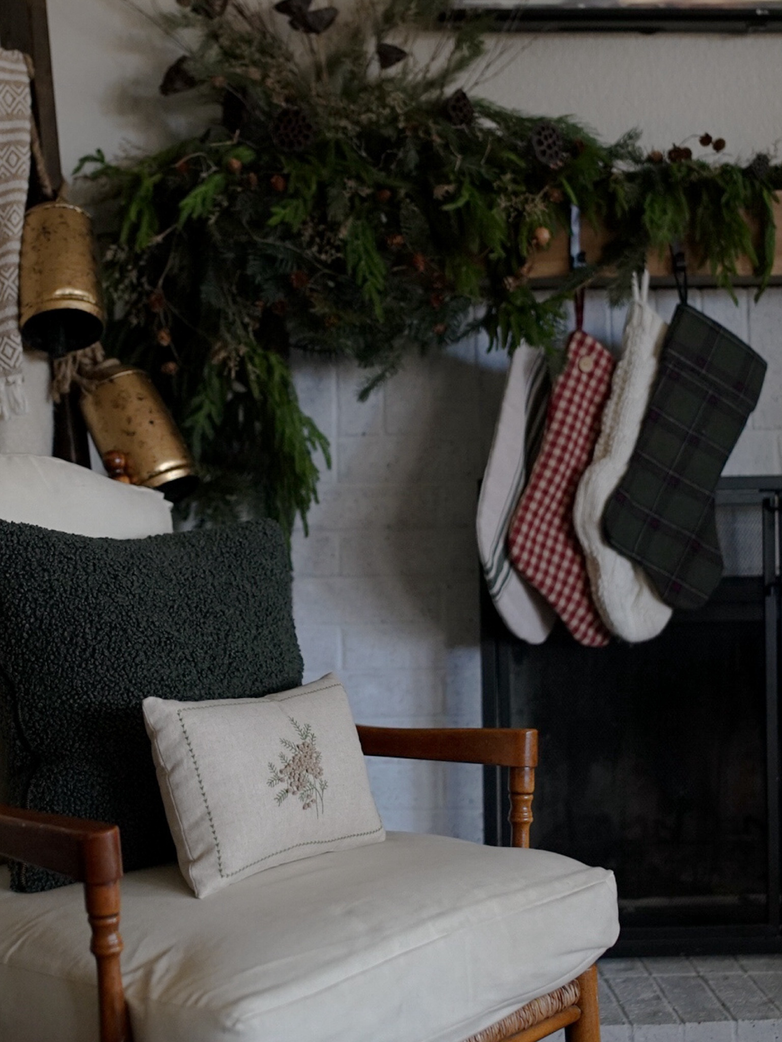 Christmas mantel 2023 