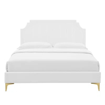 Sienna Performance Velvet Platform Bed | Wayfair North America