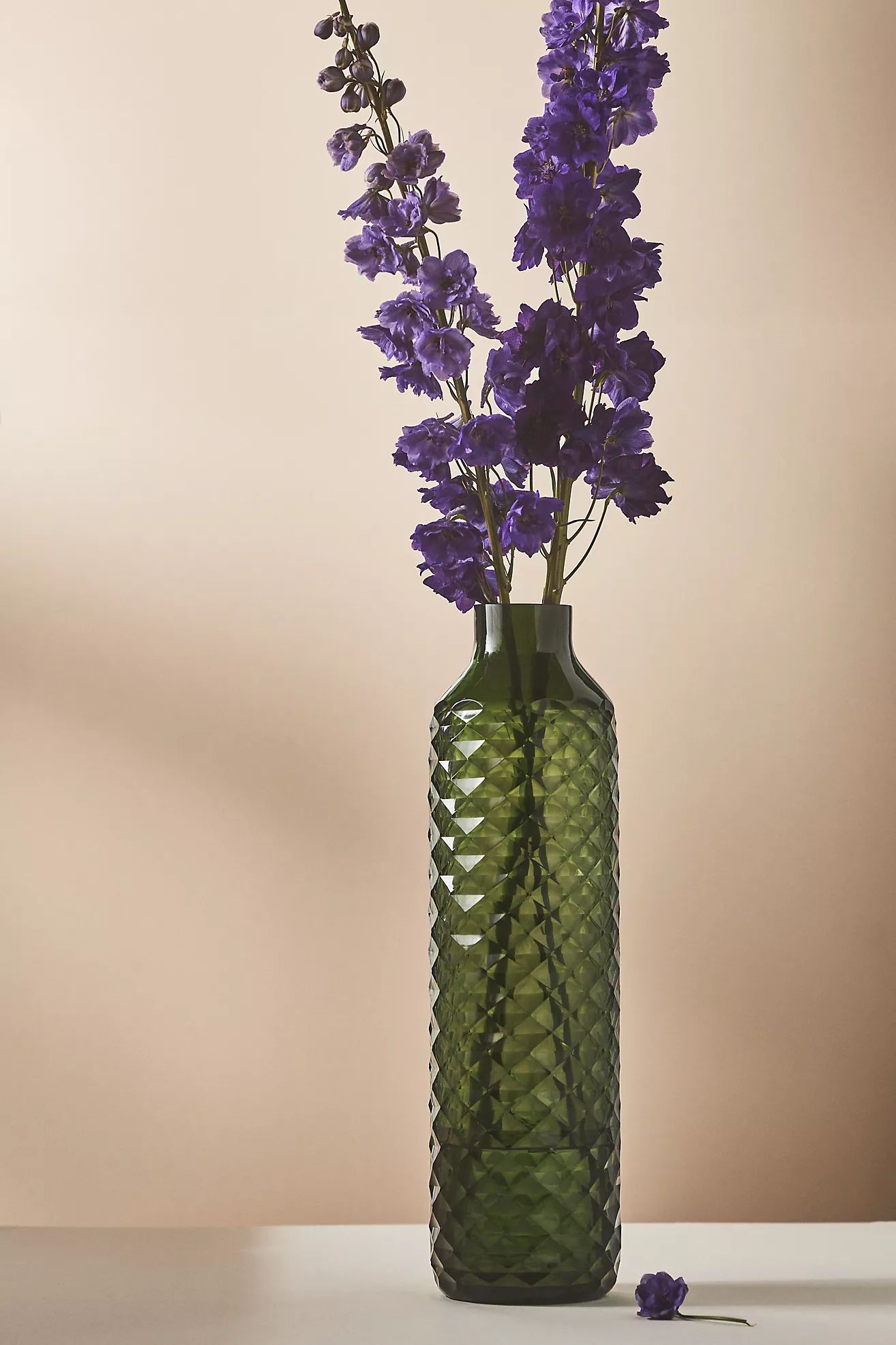 Textured Glass Bottle-Neck Vase | Anthropologie (US)