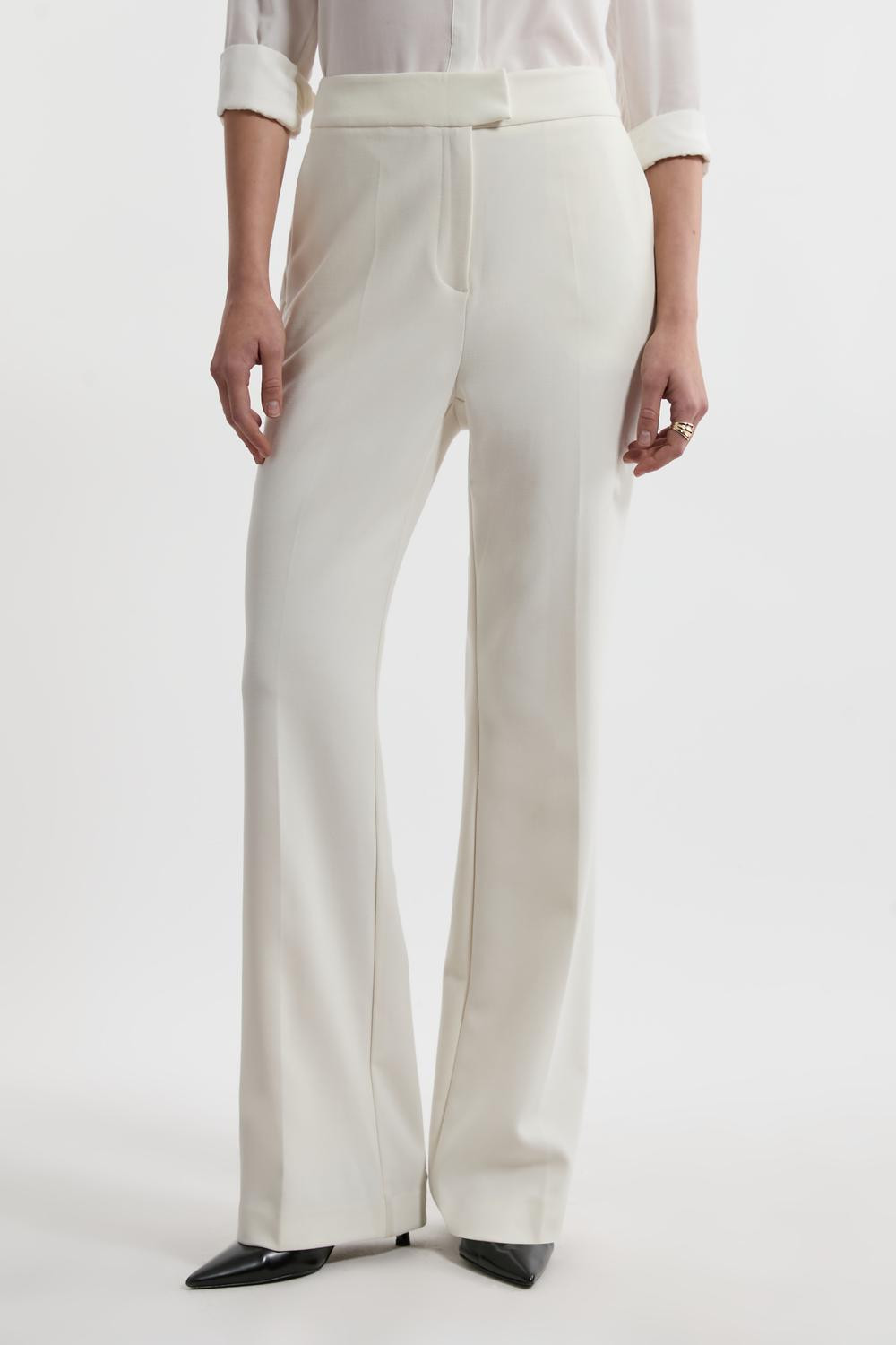 Compact Stretch Essential Tailored Straight Leg Trouser | Karen Millen UK + IE + DE + NL