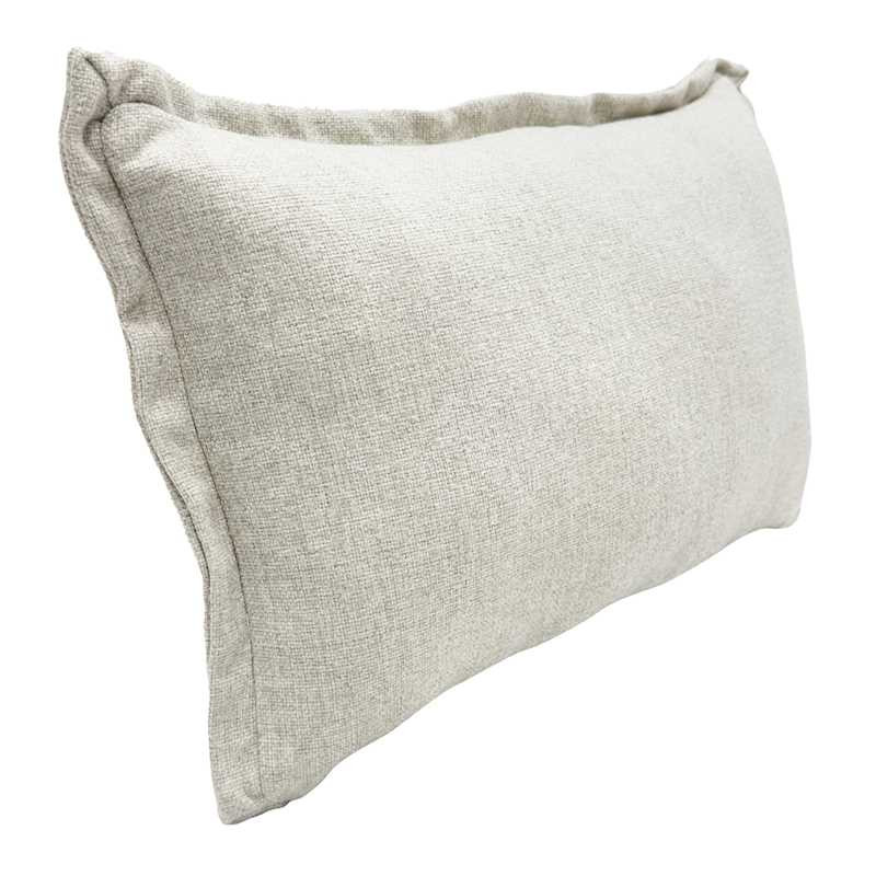 Dove Woven Lumbar Luxe Outdoor Throw Pillow, 14x20 | At Home