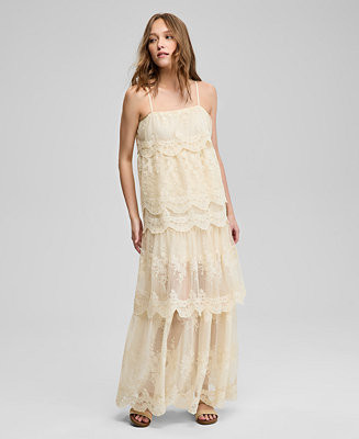 And Now This Women's Tiered Lace Maxi Dress, Exclusively at Macy's - Macy's | Macy's