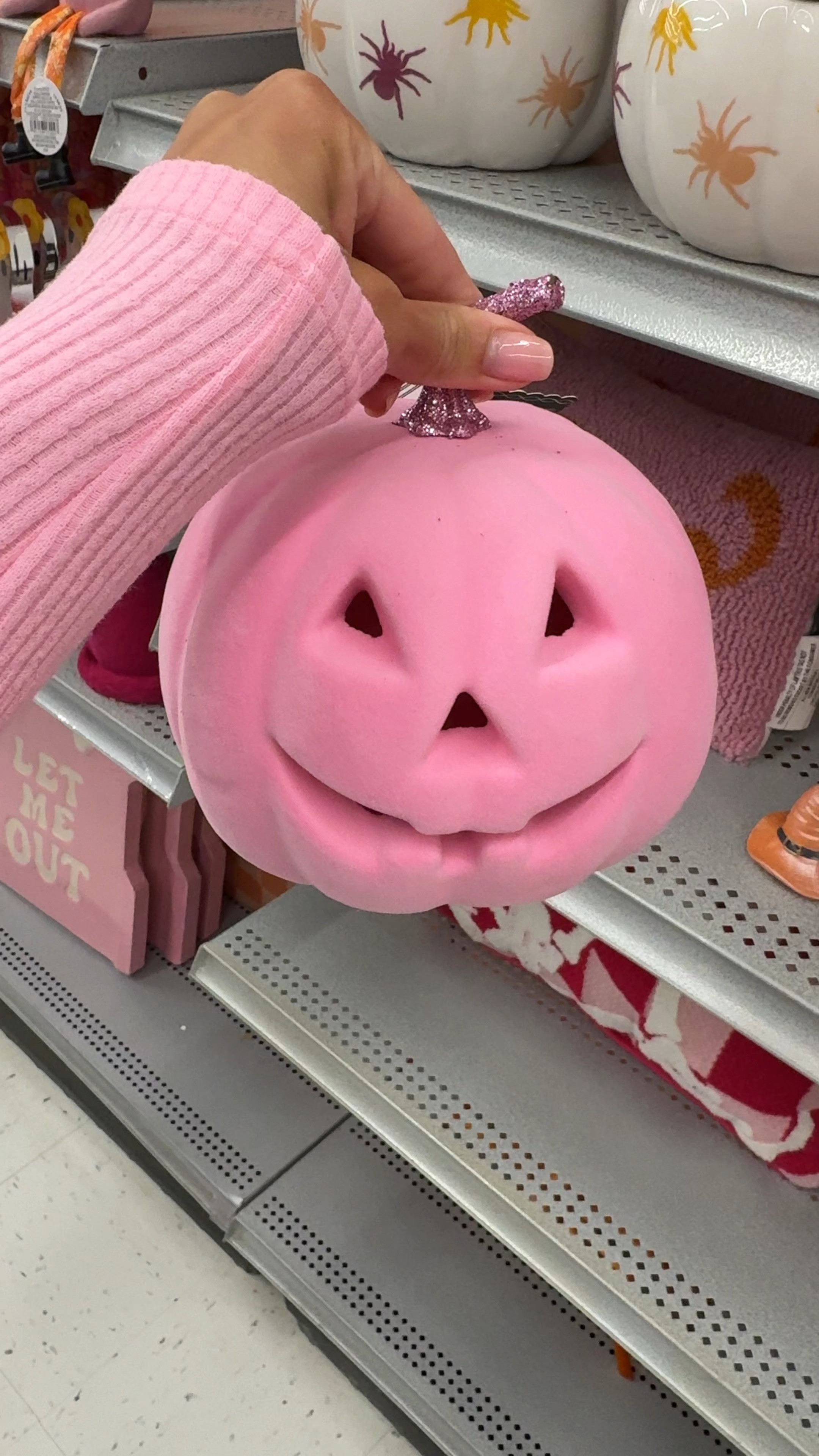 Pink Halloween pumpkin 
Halloween home decor 

#LTKHome
#LTKfindsunder50 
#LTKsalealert
