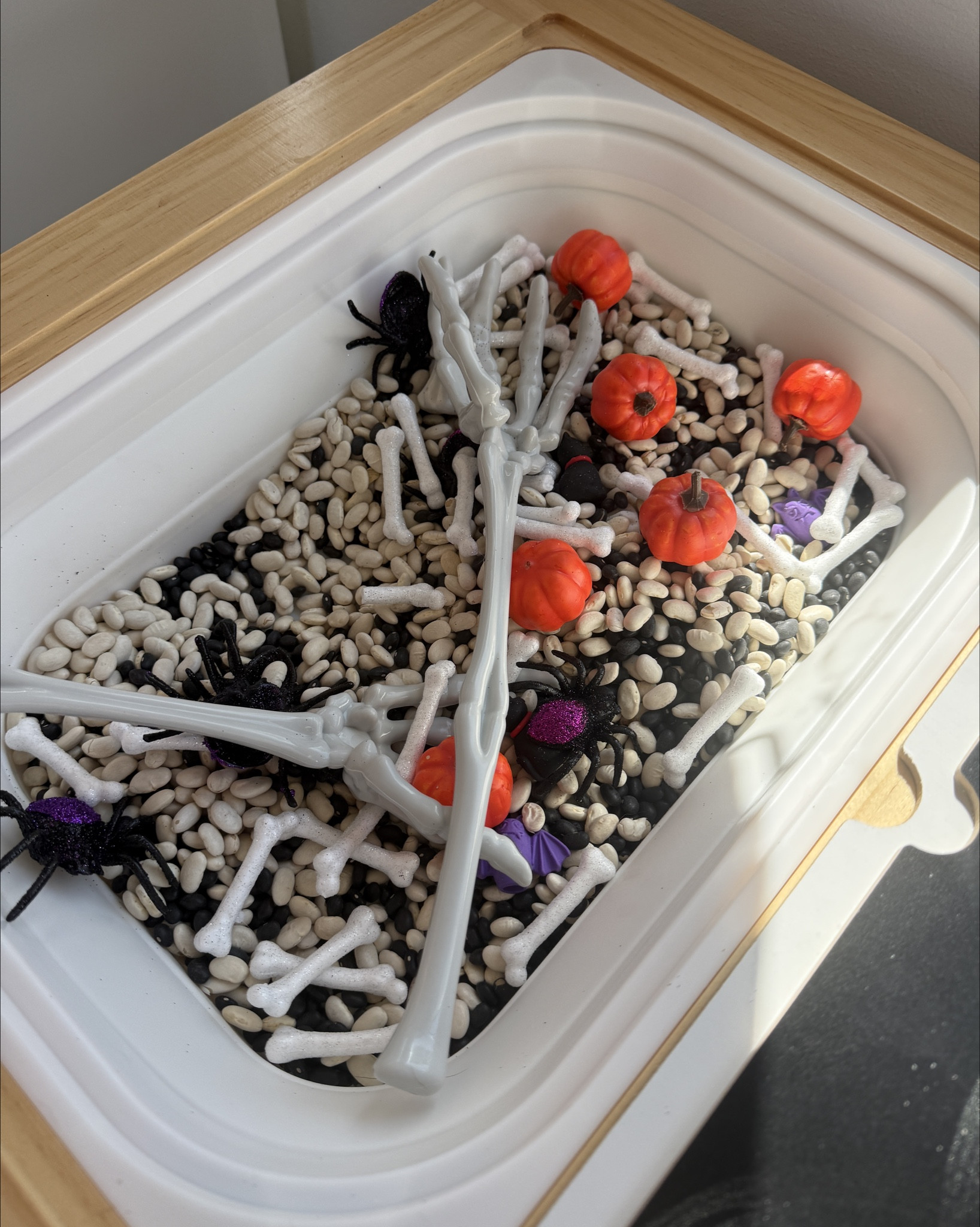 Halloween themed sensory bin! Cutest activities I can’t wait to do all holiday and seasons!

#LTKKids
