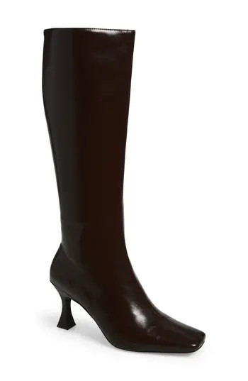 Jeffrey Campbell Checkmate Knee High Boot in Coffee at Nordstrom Rack, Size 8.5 | Nordstrom Rack