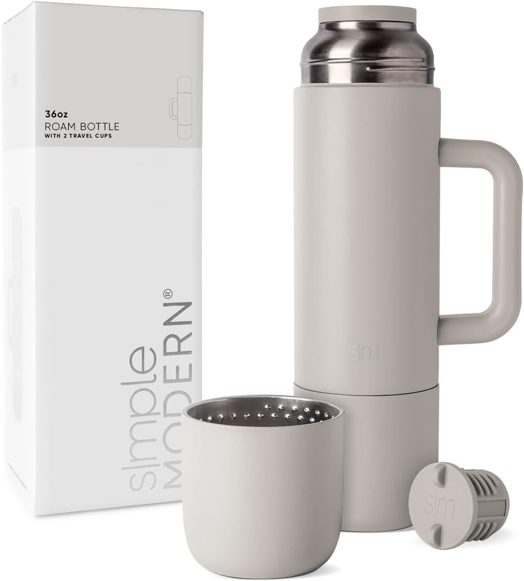 Simple Modern 36oz Insulated Hot Beverage Bottle with 2 Mugs | Travel Coffee Thermos for Hot Drin... | Amazon (US)