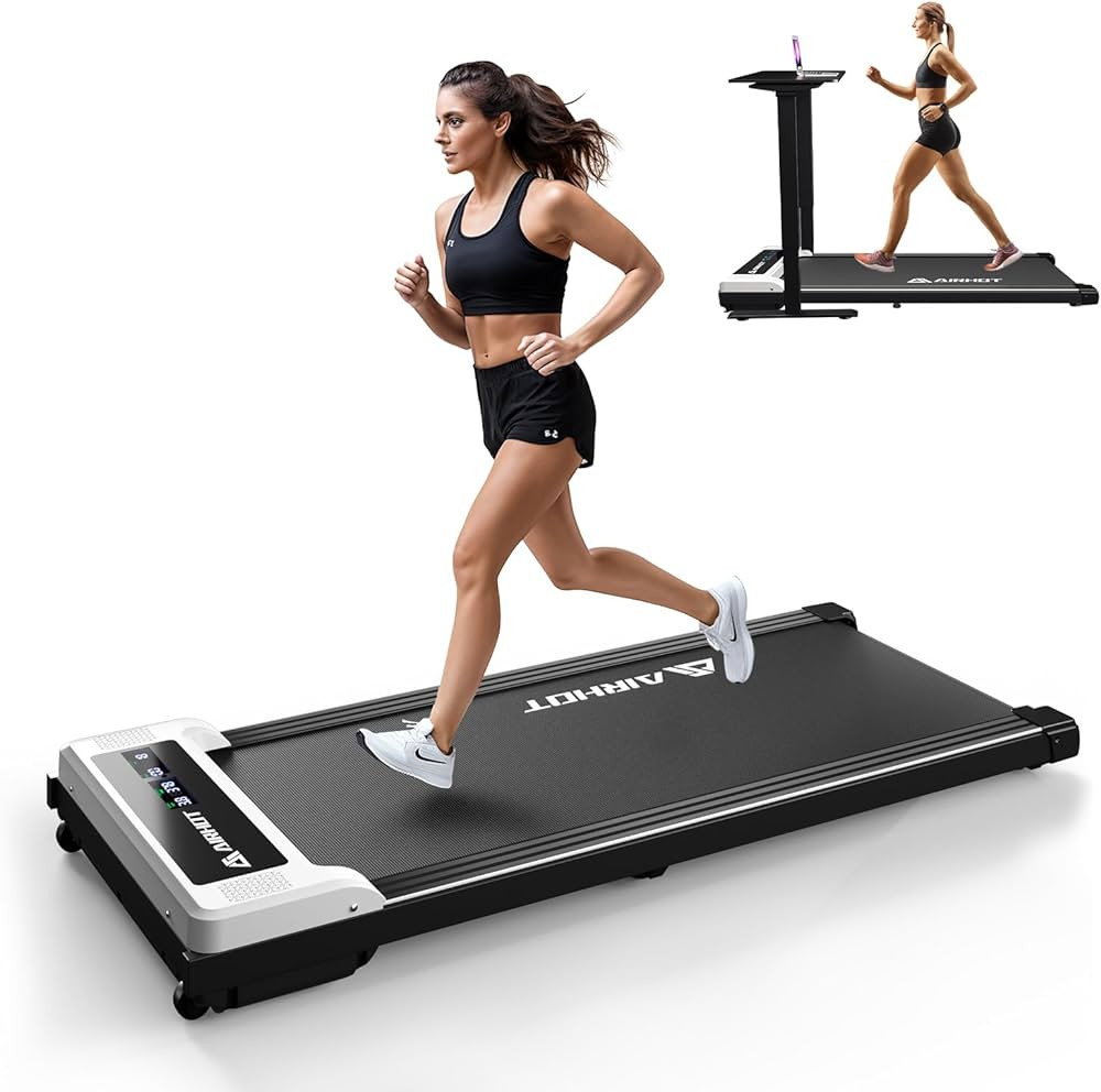 Walking Pad Treadmill, 2.5HP Under Desk Treadmill with Remote Control & LED Display, Quiet Desk T... | Amazon (US)