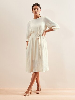 Jacquard Midi Dress | Banana Republic Factory