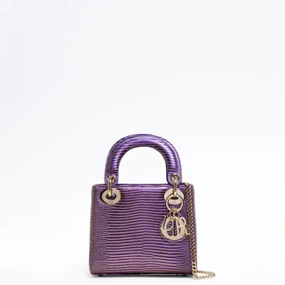 Lizard Mini Lady Dior Bag | Vivrelle