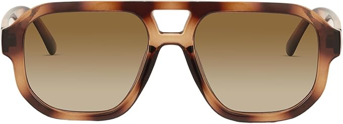 livho Trendy Polarized Square Aviator Sunglasses Women Men Square Eyewear Frame, Retro Sun Glasse... | Amazon (US)