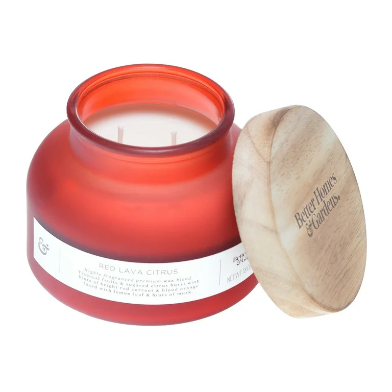 Better Homes & Gardens Red Lava Citrus 18oz Scented 2-wick Candle | Walmart (US)