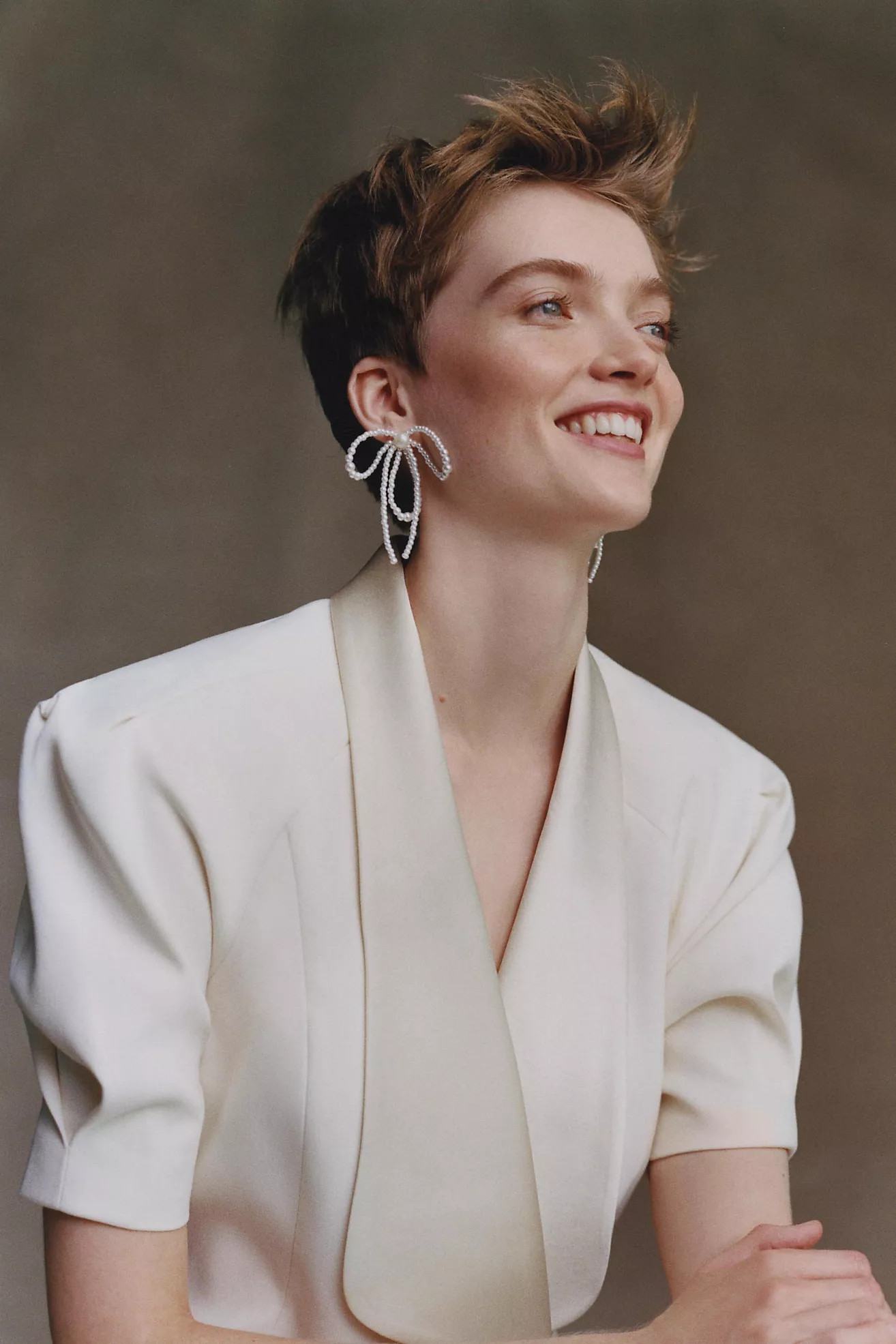 Pearl Bow Earrings | Anthropologie (US)