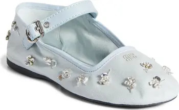 Crystal Embellished Canvas Mary Jane Ballet Flat (Women) | Nordstrom