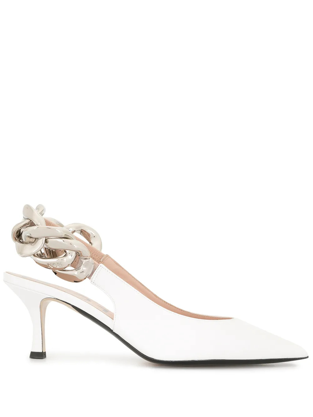 chain slingback strap pumps | Farfetch (US)