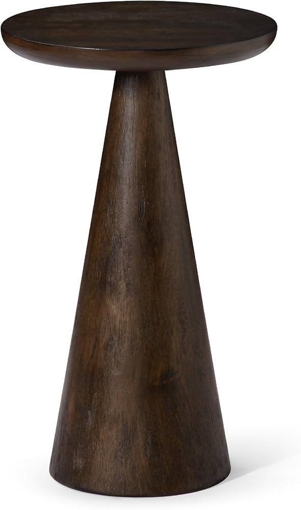 Maven Lane Wood Side Table, 12" Round, Modern Farmhouse Accent Table, Circular Rustic Industrial ... | Amazon (US)