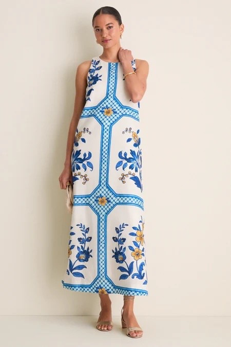Blue and white midi dress that screams coastal chic 💙 the ultimate spring dress for Easter, beach vacation, resort dinners, or summer events. This Tuckernuck tile print dress is classic, polished, and timeless—perfect with sandals or dressed up with heels.

Amalfi coast outfit | euro summer | Europe packing 

#LTKTravel #LTKootd #LTKMothersDay