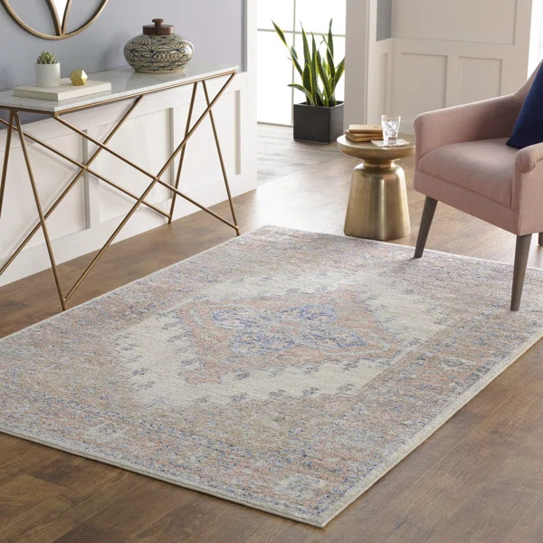 Caban Oriental Area Rug in Salmon/Gray | Wayfair North America