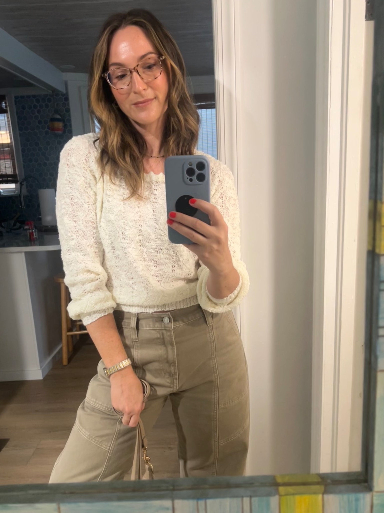 Vintage + modern day is my comfort. 
Top: #thrifted #vintage
Watch: vintage

#LTKOver40 #LTKFindsUnder100 #LTKStyleTip