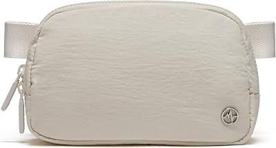 Pander Nylon Fanny Pack for Women, Two-Way Zipper Crossbody Bag | Amazon (US)