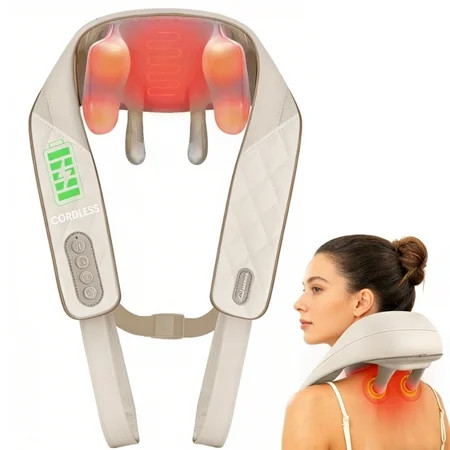 Shiatsu Neck Massager, Snailax Shoulder Neck Massager with Heat for Pain Relief Deep Tissue, Gifts | Walmart (US)