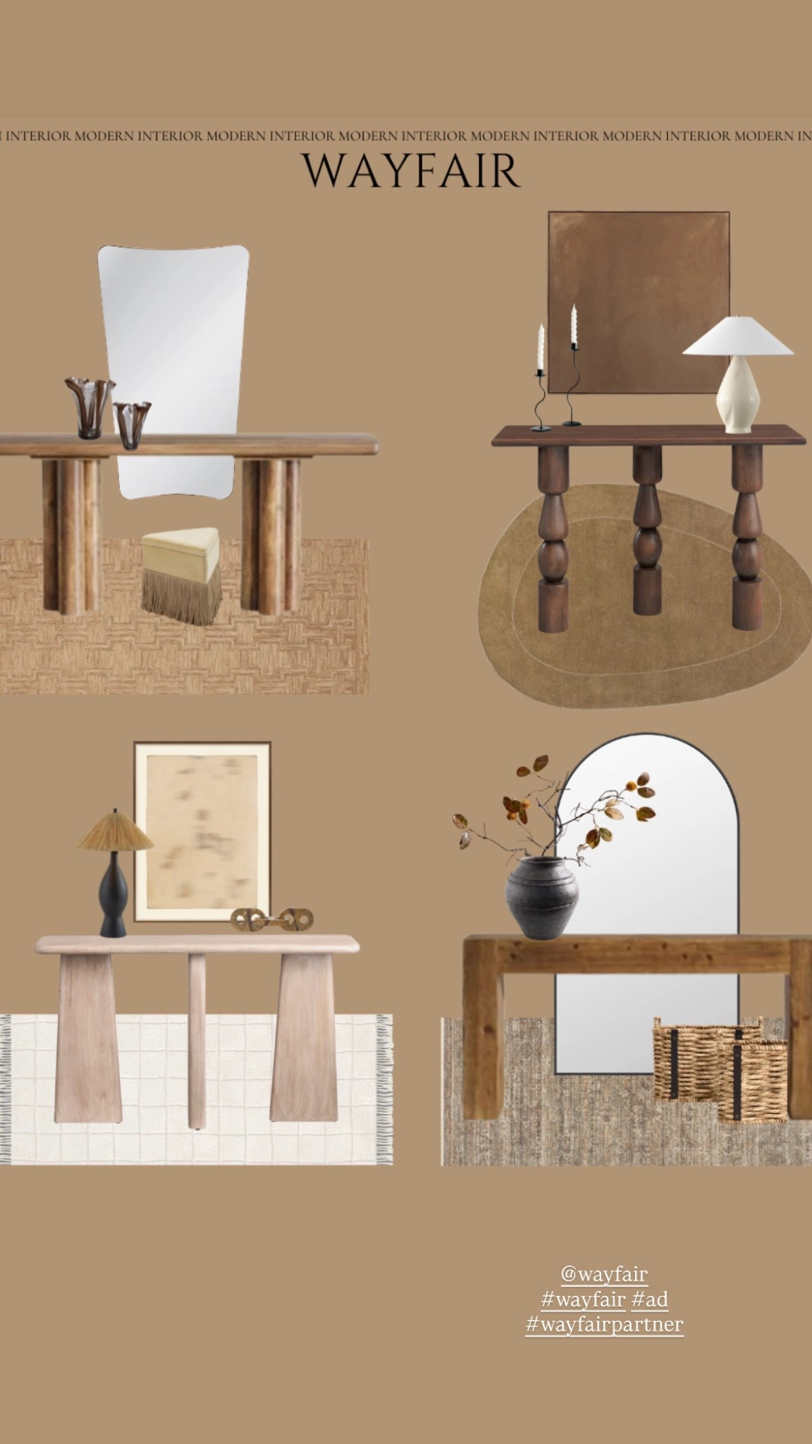 Here are four entryway looks for fall inspiration from @wayfair. All of them feel modern, organic, and inviting with pieces at different price points. Which one would you pick?!😍

#wayfair #wayfairpartner #ad

Modern entryway, fall entryway, seasonal styling , console table styling, console table

#LTKFallSale #LTKSeasonal #LTKHome