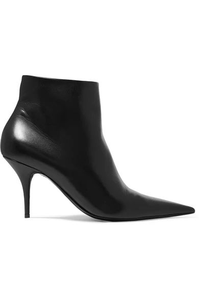 Balenciaga - Knife Leather Ankle Boots - Black | NET-A-PORTER (UK & EU)