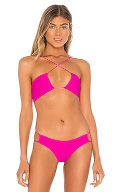 superdown Zana Bikini Top in Pink from Revolve.com | Revolve Clothing (Global)
