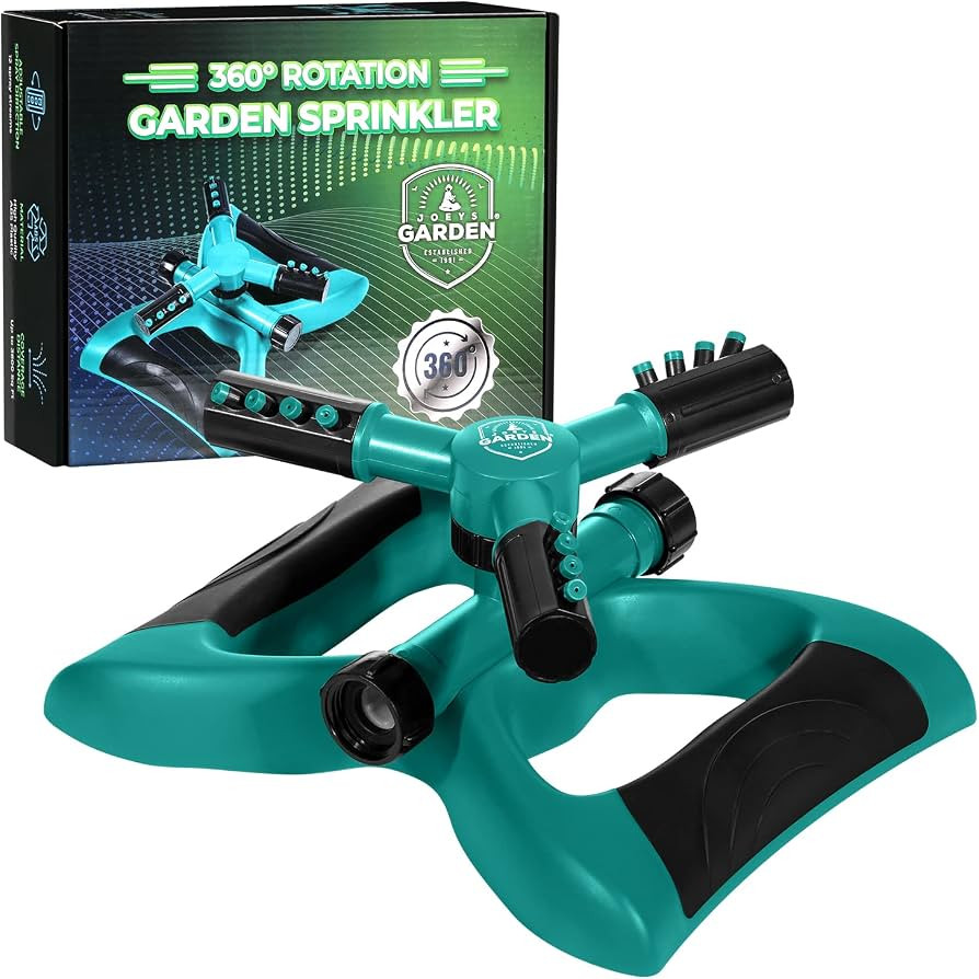 Joeys Sprinkler for Yard, Rotating Garden Sprinkler for Large Area Coverage, Lawn and Yard Sprink... | Amazon (US)