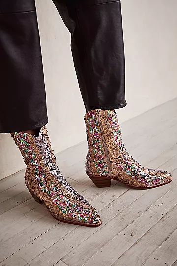 Asteria Sequin Ankle Boots | Free People (Global - UK&FR Excluded)