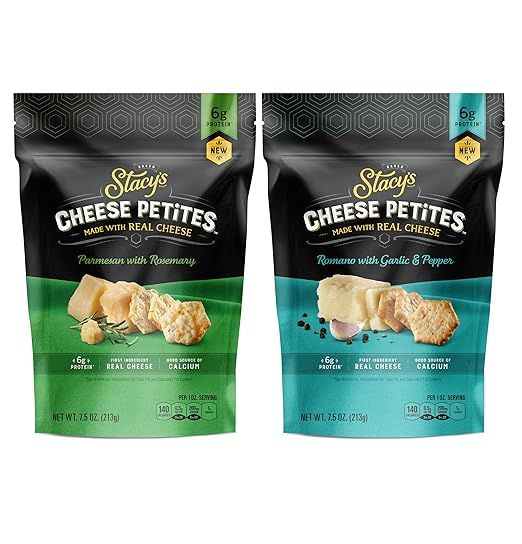 Stacy's Cheese Petites Cheese Snack Variety Pack, 7.5oz Bag, 2 Pack | Amazon (US)