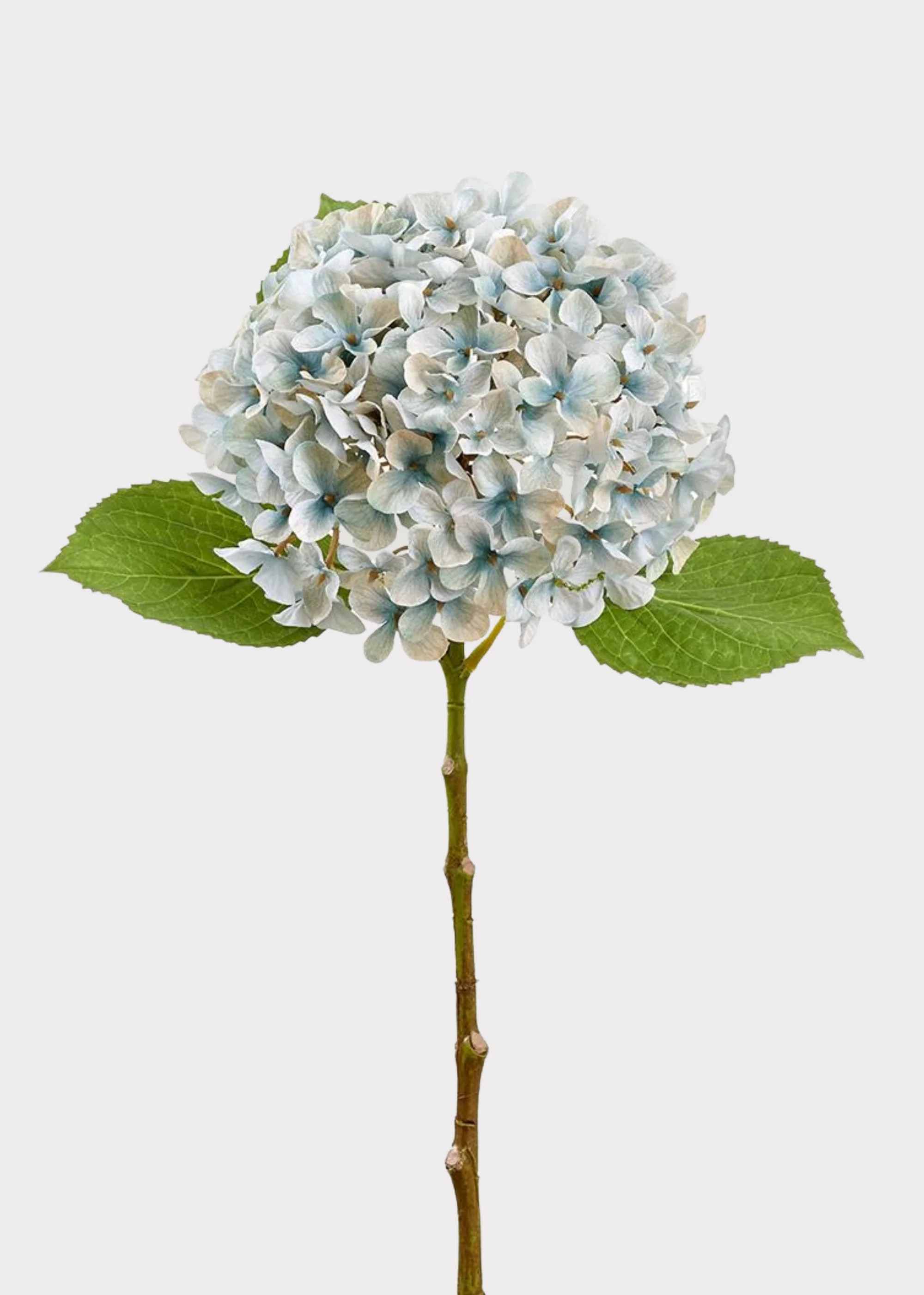 Antique Light Blue Fake Hydrangea Flower - 17.5" | Afloral