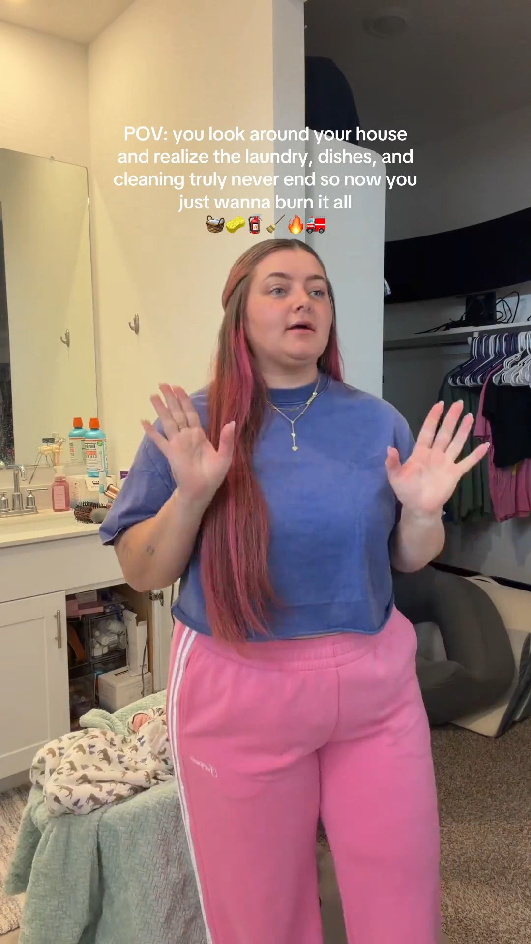 I have no other option but to just burn it all 😭🔥😂 

Amazon finds. Midsize. Size 14  

#LTKmomlife #LTKValentine #LTKMidsize